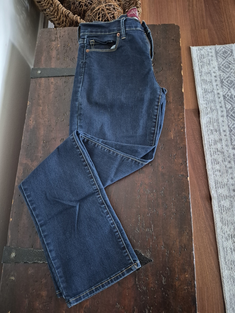 Lucky Brand Dark Blue Straight Leg Jeans